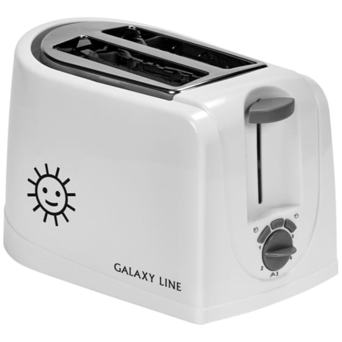 Тостер Galaxy 2900, 850 Вт, 5 режимов прожарки, 2 тоста, белый - фото 1 - id-p222335706
