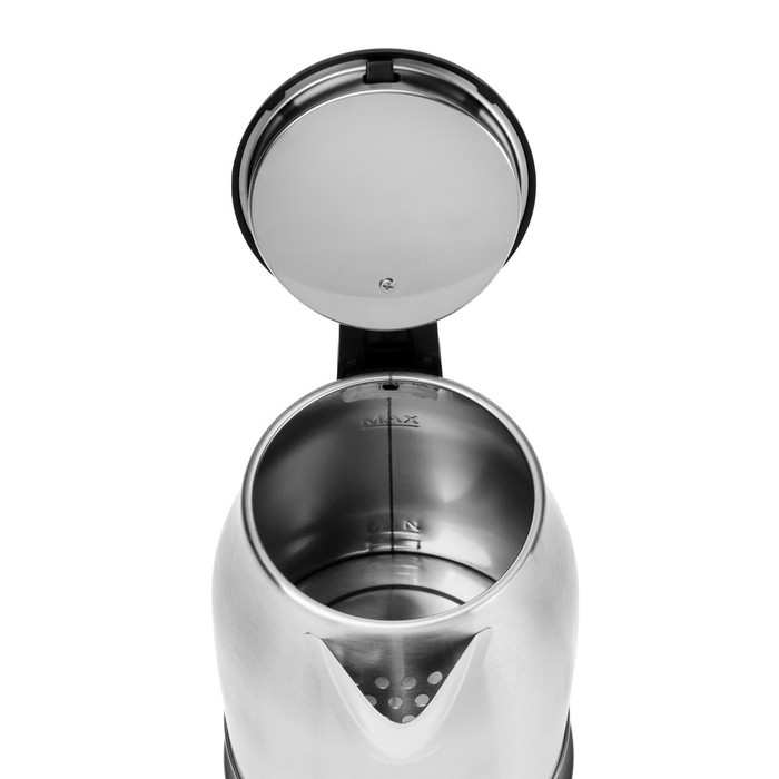 Чайник электрический Luazon LSK-1803, металл, 1.8 л, 1800 Вт, серебристо-чёрный - фото 6 - id-p222335348