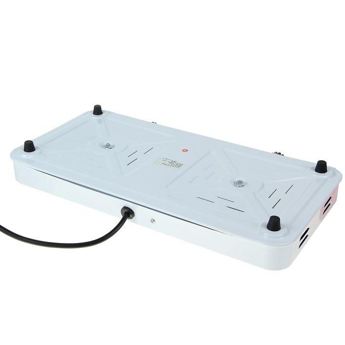 Плитка электрическая Luazon LHP-005, 2 конфорки, 2000 Вт, нагреватель диск, белая - фото 5 - id-p222335711