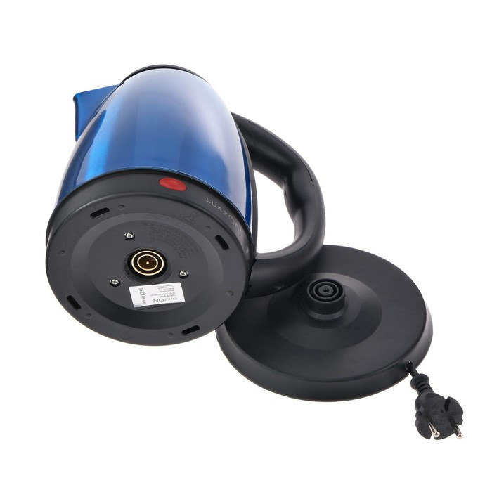 Чайник электрический Luazon LSK-1804, металл, 1.8 л, 1500 Вт, синий - фото 7 - id-p222335350