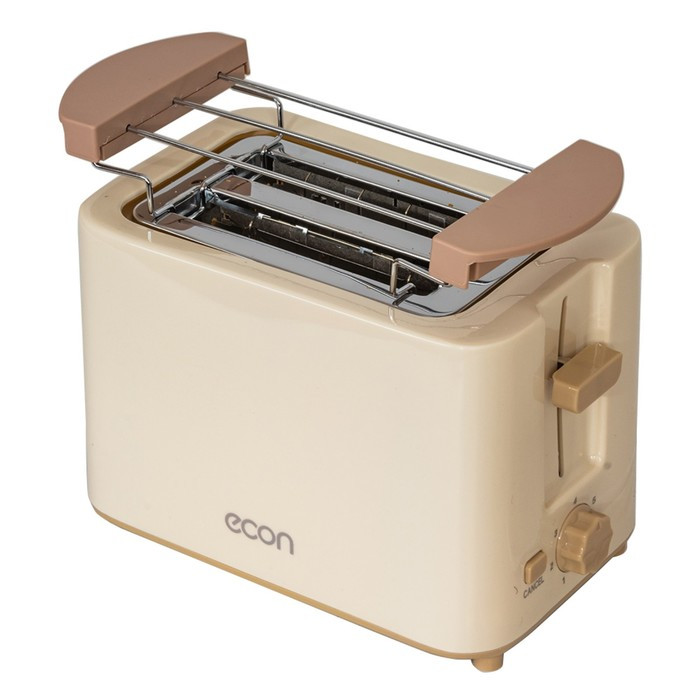 Тостер econ ECO-250TS vanilla, 700 Вт, 7 режимов, 2 тоста, ванильный - фото 6 - id-p222335725