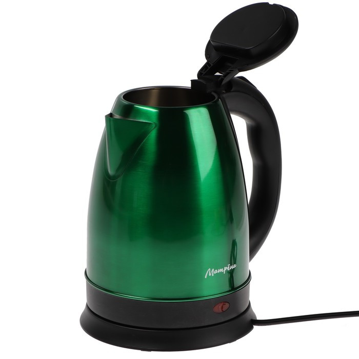 Чайник электрический МАТРЁНА MA-002, металл, 1.8 л, 1500 Вт, зелёно-чёрный - фото 6 - id-p222335361
