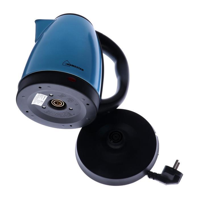 Чайник электрический HOMESTAR HS-1010, металл, 1.8 л, 1500 Вт, синий - фото 6 - id-p222335363