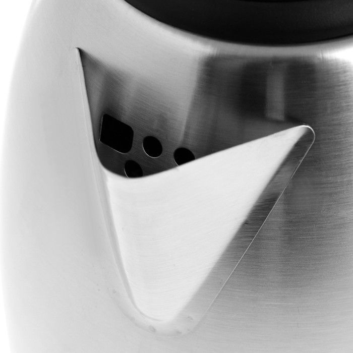 Чайник электрический GOODHELPER KS-18B06, металл, 1.8 л, 1500 Вт, серебристо-чёрный - фото 4 - id-p222335364