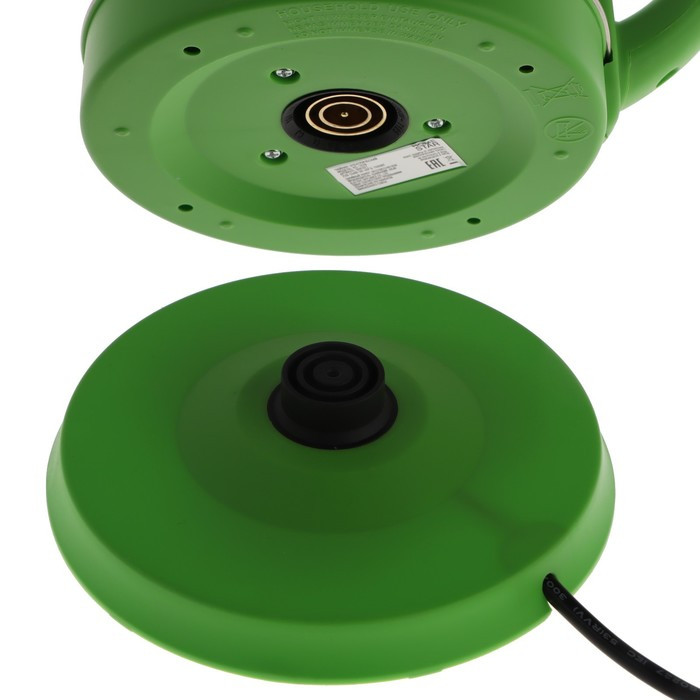 Чайник электрический Homestar HS-1028, металл, 1.8 л, 1500 Вт, серебристо-зелёный - фото 7 - id-p222335368