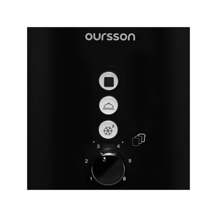 Тостер Oursson TO2110/BL, 6 режимов, 2 тоста, чёрный - фото 4 - id-p222335729