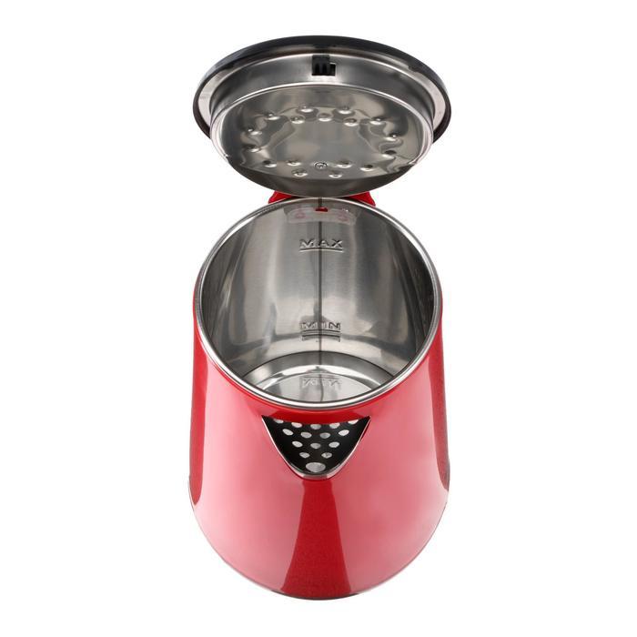Чайник электрический "ЯРОМИР" ЯР-1059, пластик, 1.8 л, 1500 Вт, красный - фото 4 - id-p222335377