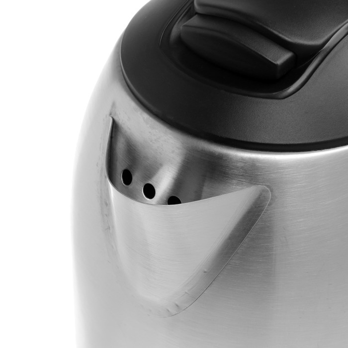 Чайник электрический HOMESTAR HS-1009, металл, 1.8 л, 1500 Вт, серебристо-чёрный - фото 2 - id-p222335379