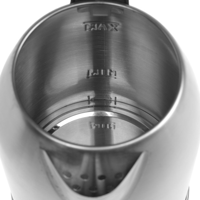 Чайник электрический HOMESTAR HS-1009, металл, 1.8 л, 1500 Вт, серебристо-чёрный - фото 3 - id-p222335379