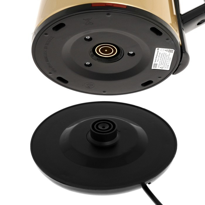 Чайник электрический GOODHELPER KPS-188C, металл, 1.8 л, 1500 Вт, золотистый - фото 7 - id-p222335388