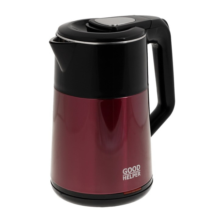 Чайник электрический GOODHELPER KPS-188C, металл, 1.8 л, 1500 Вт, красный - фото 1 - id-p222335390