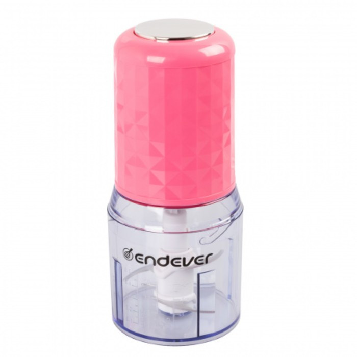 Измельчитель Endever Sigma-61, пластик, 400 Вт, 0.5 л, 1 скорость, розовый - фото 1 - id-p222335983