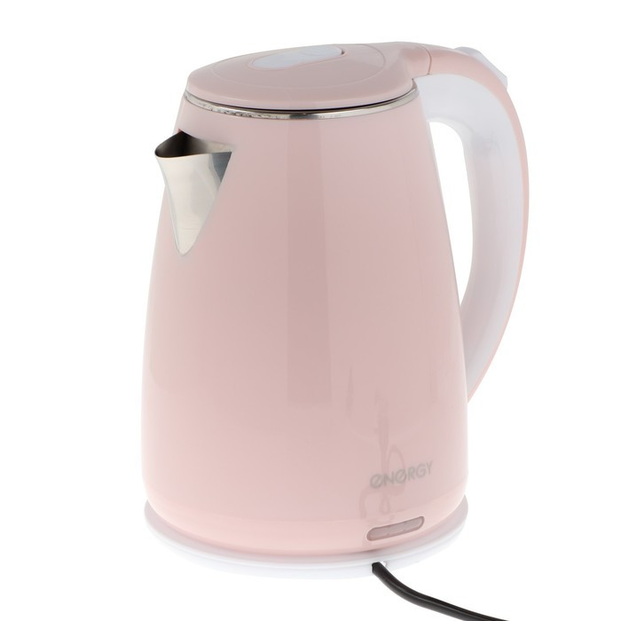 Чайник электрический ENERGY E-261, металл, 1.8 л, 2200 Вт, розовый - фото 1 - id-p222335440