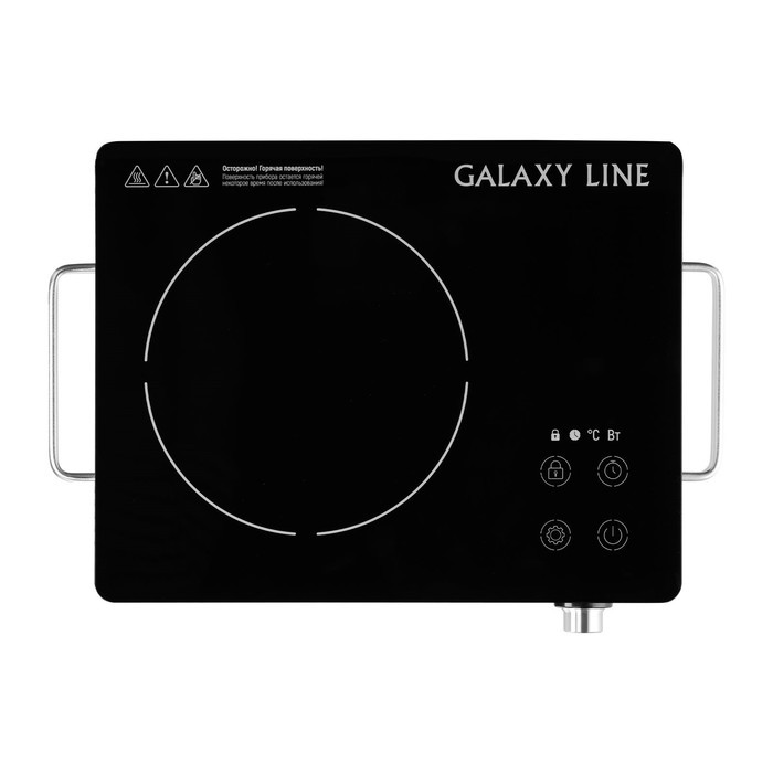 Плитка индукционная Galaxy LINE GL 3033, 2000 Вт, 1 конфорка, таймер, чёрная - фото 1 - id-p222335803