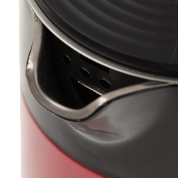 Чайник электрический Viconte VC-3315, пластик, колба металл, 1.8 л, 2200 Вт, красно-чёрный - фото 4 - id-p222335442