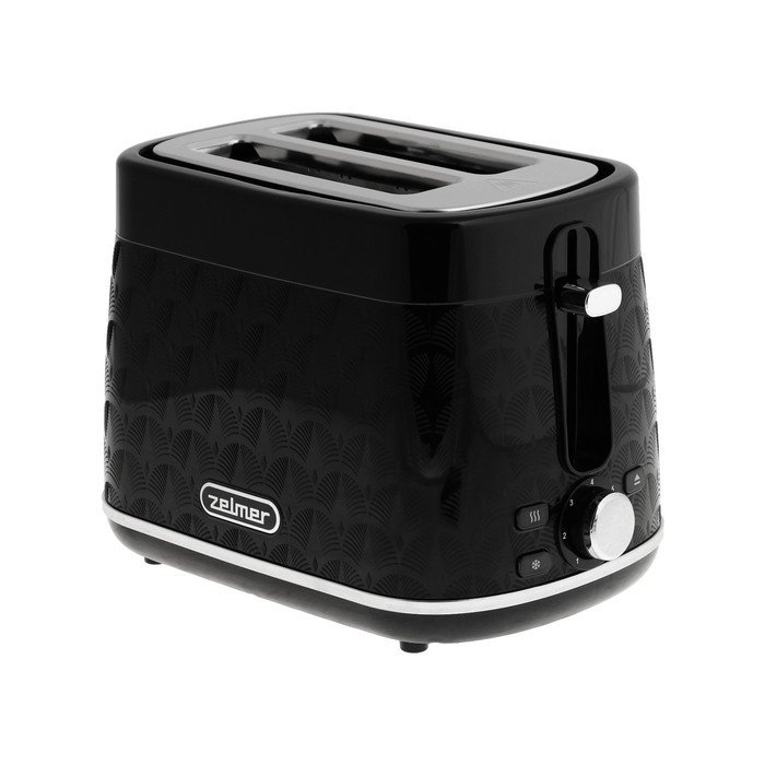 Тостер Zelmer ZTS8010, 930 Вт, 7 режимов прожарки, 2 тоста, чёрный - фото 1 - id-p222335818