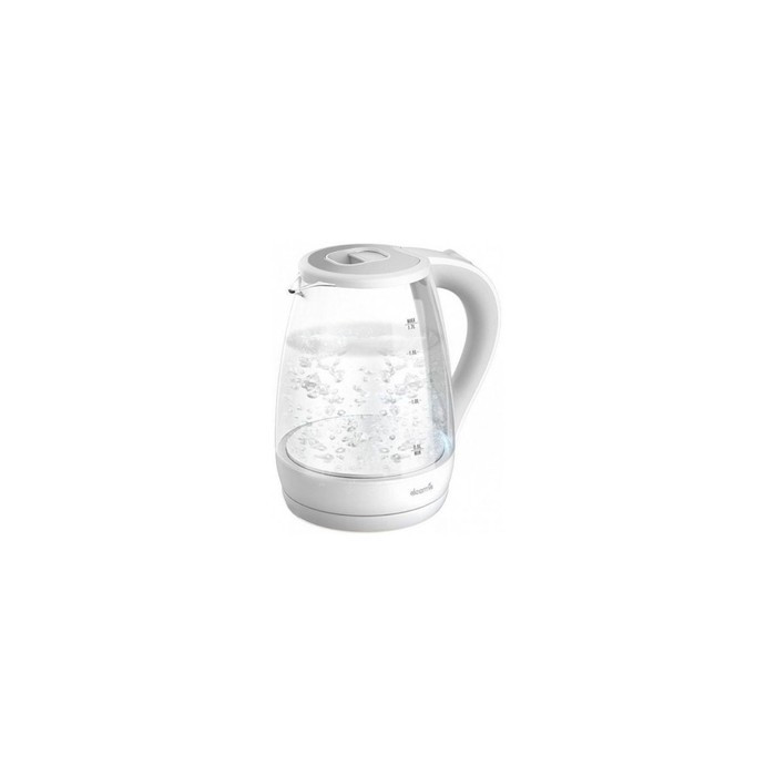 Чайник электрический DEERMA DEM-SH30W, стекло, 1.7 л, 2200 Вт, белый - фото 2 - id-p222335463