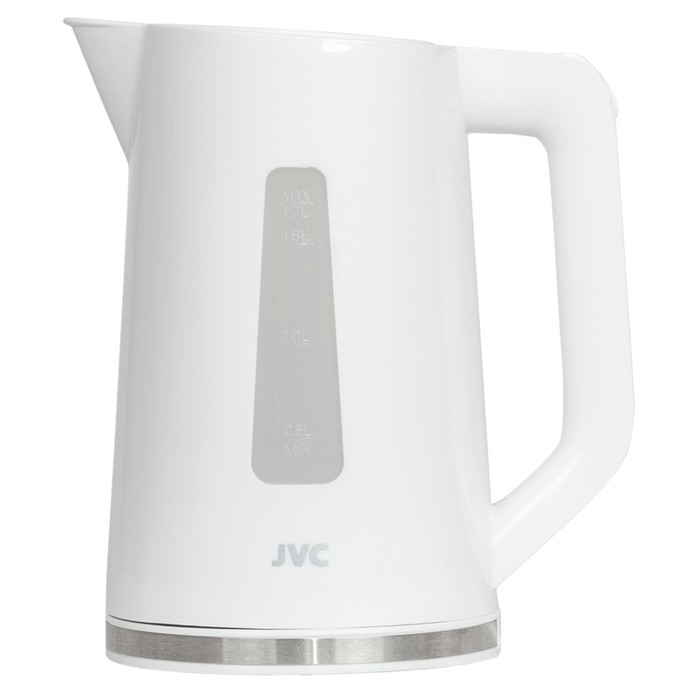 Чайник электрический jvc JK-KE1215 пластиковый, 2200 Вт, 1.7 л, белый - фото 1 - id-p222335464