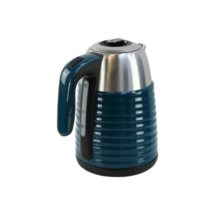 Чайник электрический WILLMARK WEK-1738PST, металл, 1.7 л, 2200 Вт, сине-зелёный - фото 2 - id-p222335505