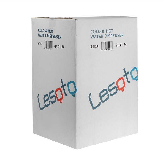 Кулер для воды LESOTO 16 TD/E, нагрев и охлаждение, 500/68 Вт, серебристо-чёрный - фото 6 - id-p222335589