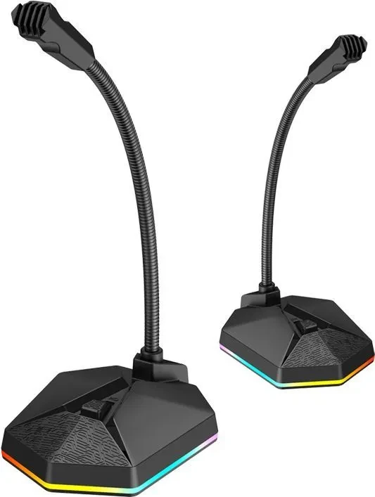 Микрофон игровой Havit GK57, USB, LED, провод 2 м, Черный - фото 2 - id-p222231981