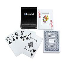 Карты игральные пластиковые Poker Club (синие)