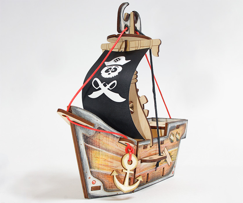 Конструктор Woody Пиратский корабль КАРАМБА - фото 4 - id-p222336392