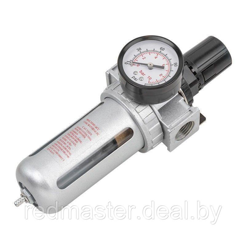 Фильтр влагоотделитель c индикатором давления для пневмосистемы 1/4"(10bar температура воздуха 5-60С.10Мк ) - фото 1 - id-p201818652