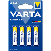 Батарейка Varta ENERGY LR03/4BL AAA BL4 Alkaline 1.5V (4103) (4/40/200) VARTA 04103213414