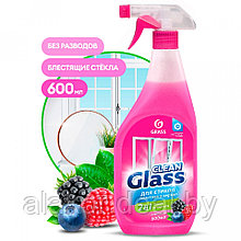 Средство для мытья окон и стекла Clean Glass, 600мл, с триггером, лесные ягоды