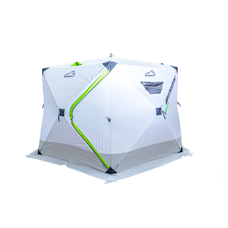 Палатка зимняя Bison MOON (200х200х220) бело/зеленая , арт. 447859/DM-30 - фото 1 - id-p222339786
