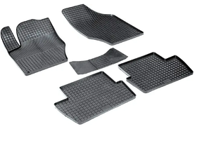 Коврики резиновые Seintex с узором сетка для салона Peugeot 408 2012-2024. Артикул 00746