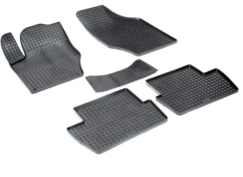 Коврики резиновые Seintex с узором сетка для салона Peugeot 408 2012-2024. Артикул 00746 - фото 1 - id-p222340068