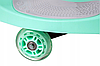 Гравитационная машинка каталка, толокар, пушкар Twistcar светящиеся PU колеса салатовая, фото 2