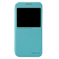 Полиуретановый чехол Nillkin Sparkle Leather Case бирюзовый для Samsung G920F Galaxy S6