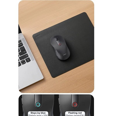Компьютерная мышь Baseus F02 Ergonomic Wireless Mouse (B01055505111-00) черный - фото 10 - id-p222340370