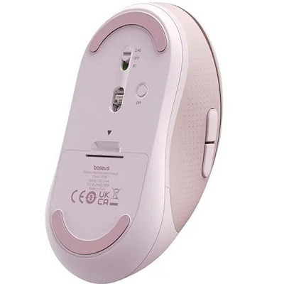 Компьютерная мышь Baseus F02 Ergonomic Wireless Mouse (B01055505211-00) розовый - фото 3 - id-p222340371