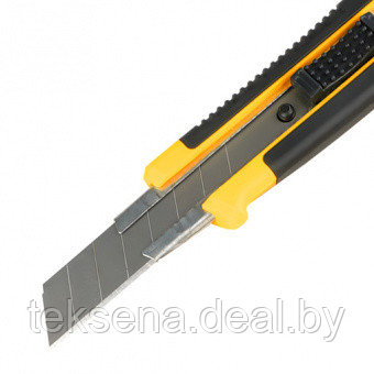 Нож строительный Kolner KUK 18-2 (18мм, 0,4мм лезвие, быстрая замена, металл. направляющая) - фото 3 - id-p222340044