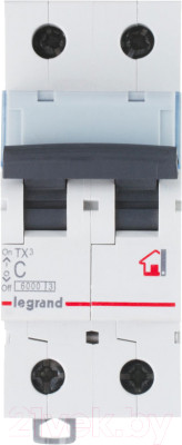 Выключатель автоматический Legrand TX3 2P C 40A 10kA 2M / 403934 - фото 1 - id-p222342845