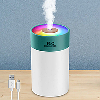Увлажнитель (аромадиффузор-ночник) воздуха H2O humidifier H-5, 260 ml с LED-подсветкой Розовый