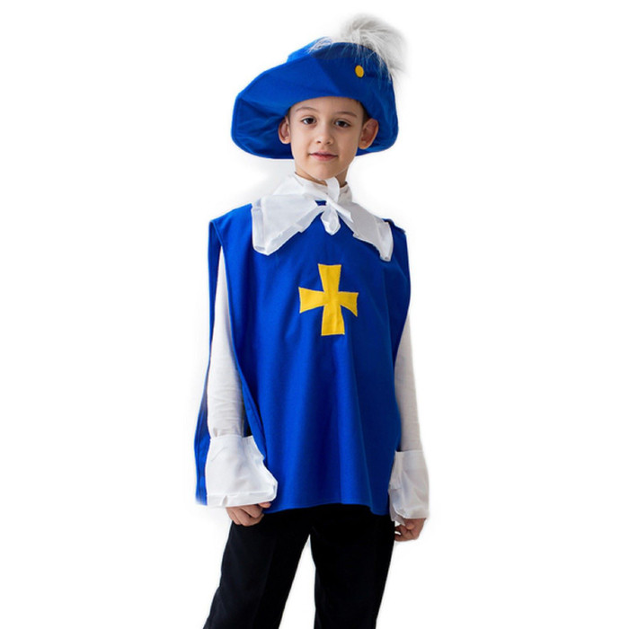Карнавальный костюм "Мушкетёр", 5-7 лет, рост 122-134 см - фото 2 - id-p222345720