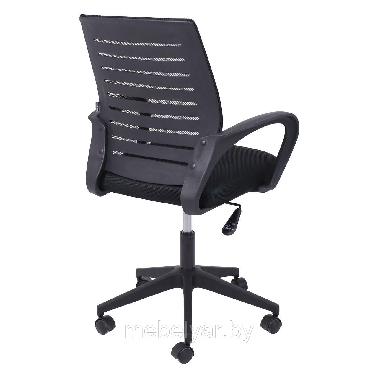 Кресло поворотное LARS, пластик,сетка (чёрный) AksHome - фото 4 - id-p222345850