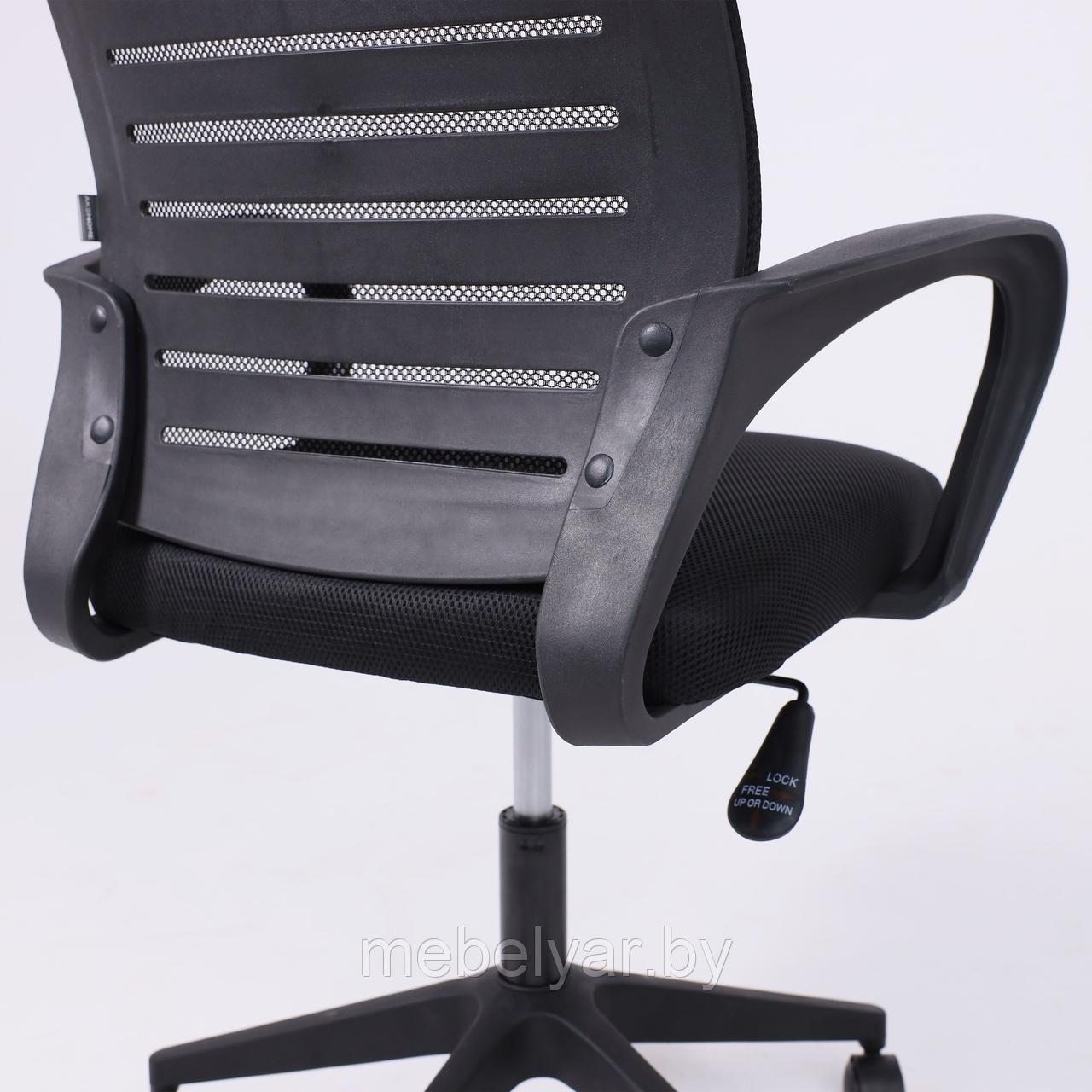 Кресло поворотное LARS, пластик,сетка (чёрный) AksHome - фото 6 - id-p222345850