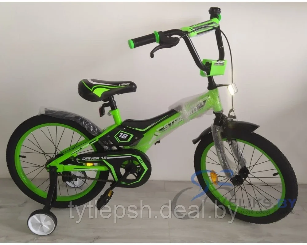 Велосипед детский Stream Driver 16" 2020 зеленый - фото 2 - id-p180370567