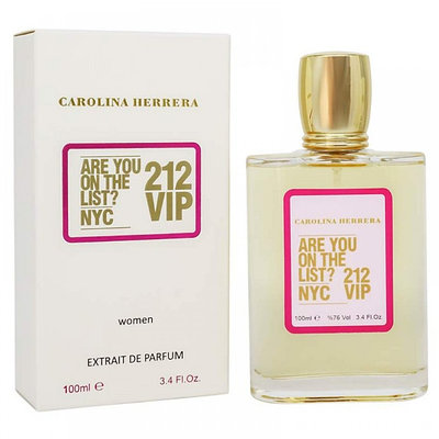 Экстракт Carolina Herrera 212 Vip Women / Extrait de Parfum 100 ml