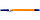 Ручка шариковая Buro корпус оранжевый, стержень синий, фото 2