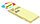 Бумага для заметок с липким краем Silwerhof 38*51 мм, 3 блока*100 л., пастель желтая, фото 2