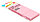 Бумага для заметок с липким краем Silwerhof 38*51 мм, 3 блока*100 л., пастель розовая, фото 2