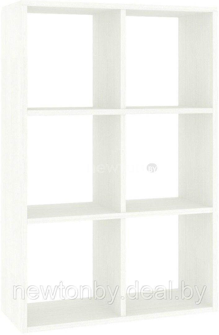 Стеллаж Кортекс-мебель КМ-33 6 секций (белый) - фото 1 - id-p222351876