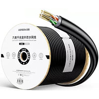 Кабель UTP 4PR 23WG CAT6 305м (Медь уличный водонепроницаемый) UGREEN NW202-80644 Черный